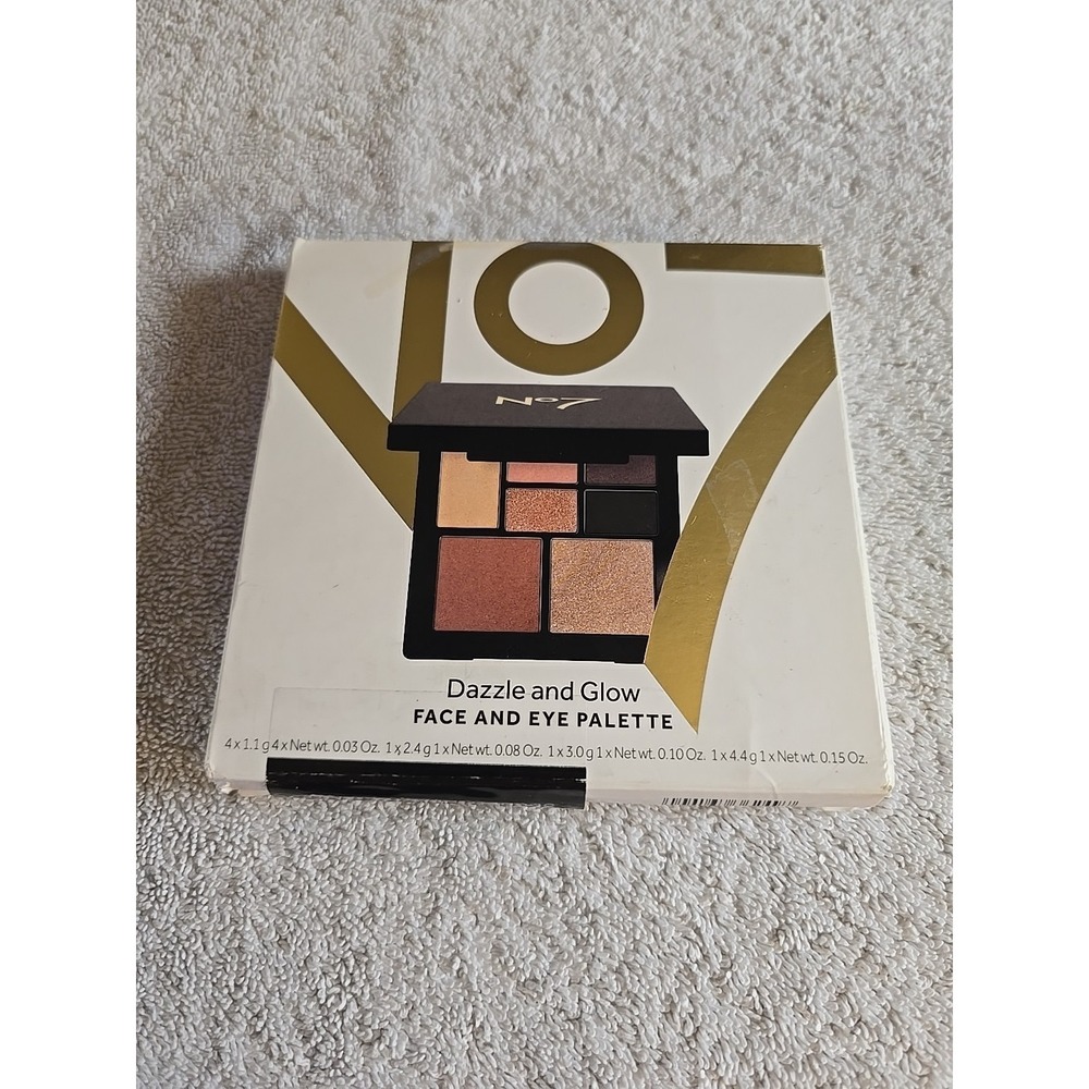 No7 Dazzle and Glow Face and Eye Palette with Brush